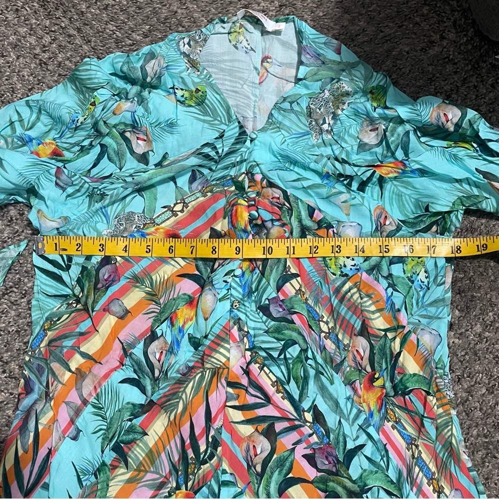 Johnny Was Taina Paneled Cover Up Maxi Dress Size S - Picture 10 of 13